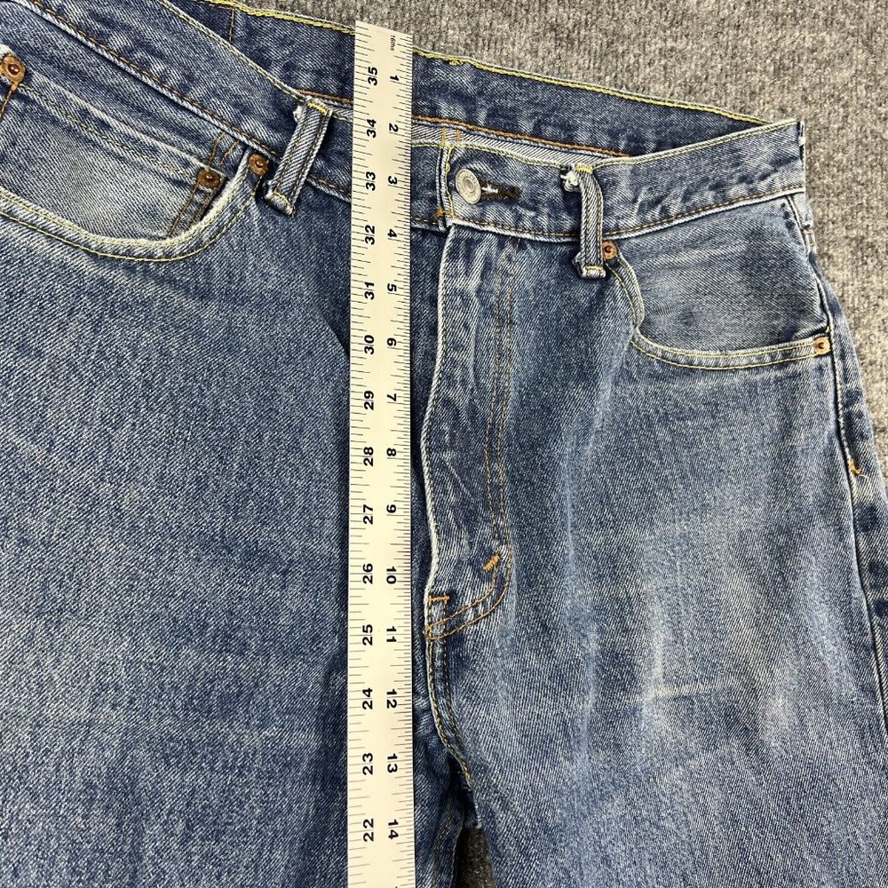 Levis 550 Men Jeans Relaxed Fit 33x32 Denim Blue - Picture 9 of 12